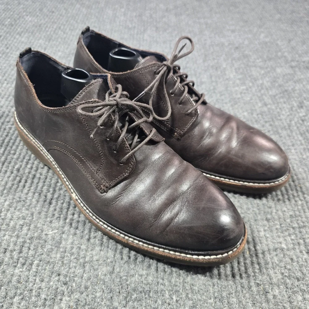 Cole Haan Oxford Shoes Mens Size 10.5 M Brown Leather Grand OS‎ Lace Up C30692